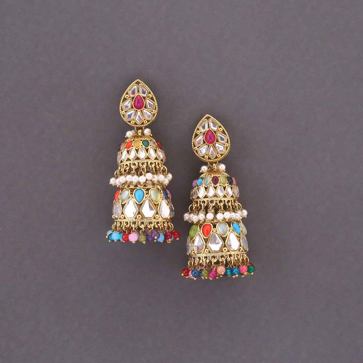 Prismatic Sreesha Jhumkis