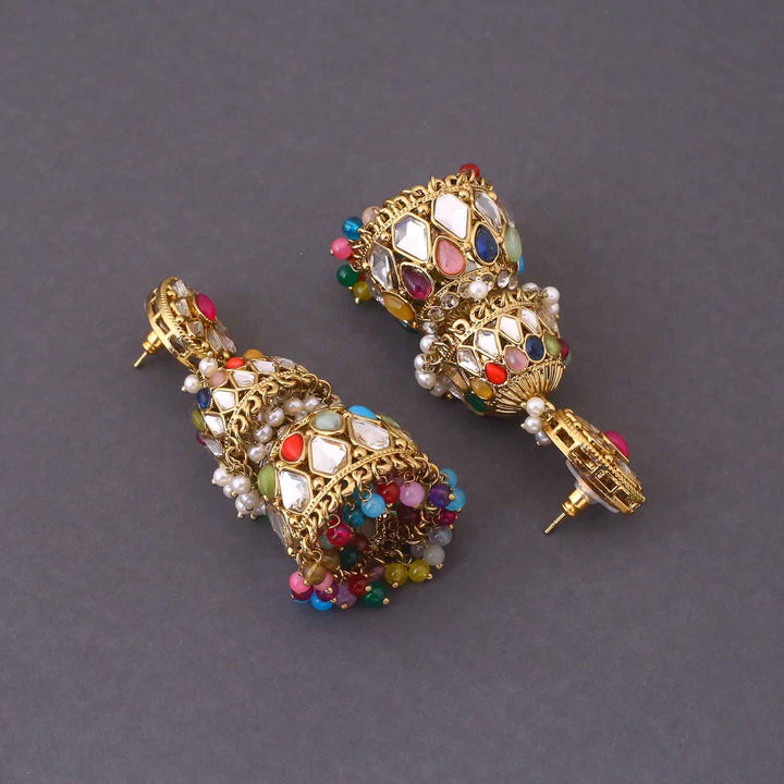 Prismatic Sreesha Jhumkis