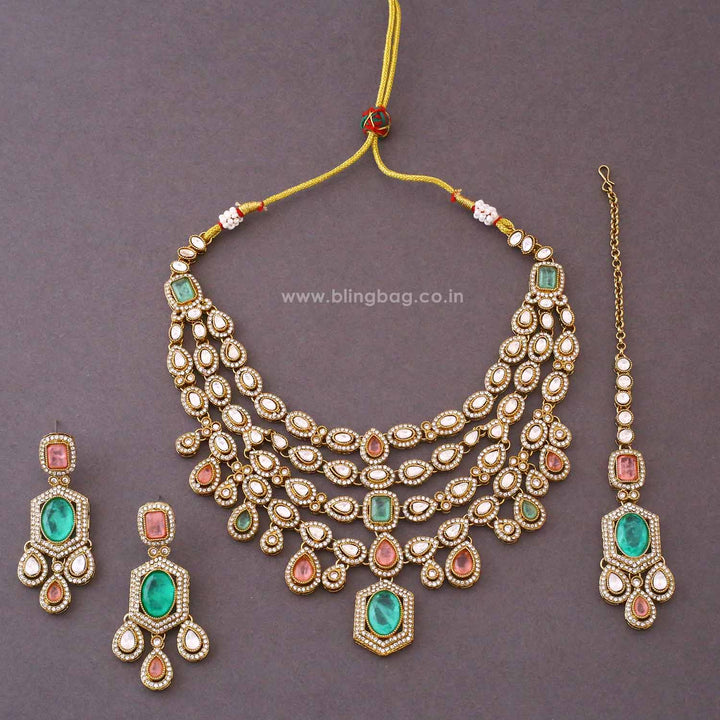 Prismatic Tishara Kundan Jewellery Set - New Arrival