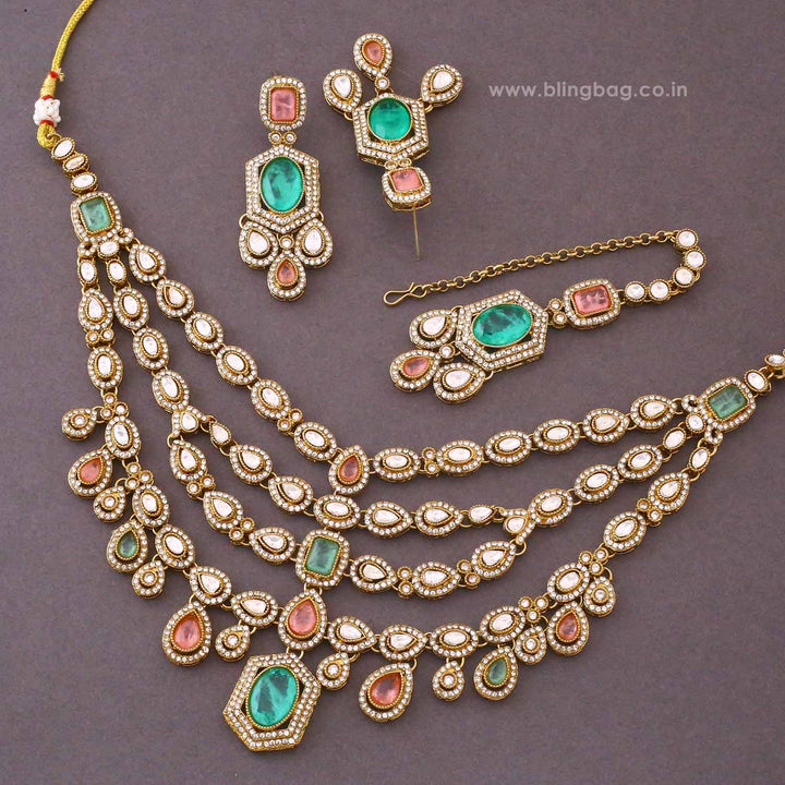 Prismatic Tishara Kundan Jewellery Set - New Arrival