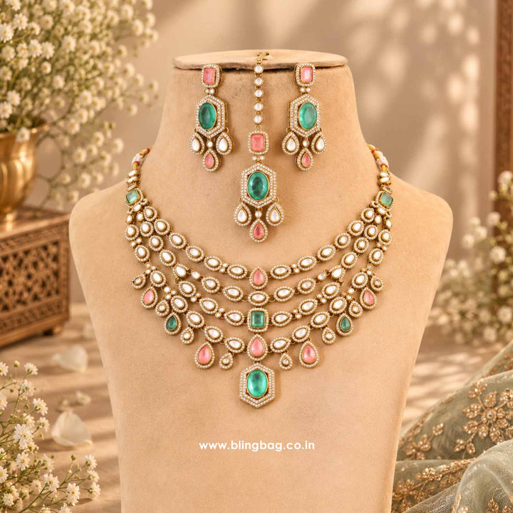 Prismatic Tishara Kundan Jewellery Set - New Arrival