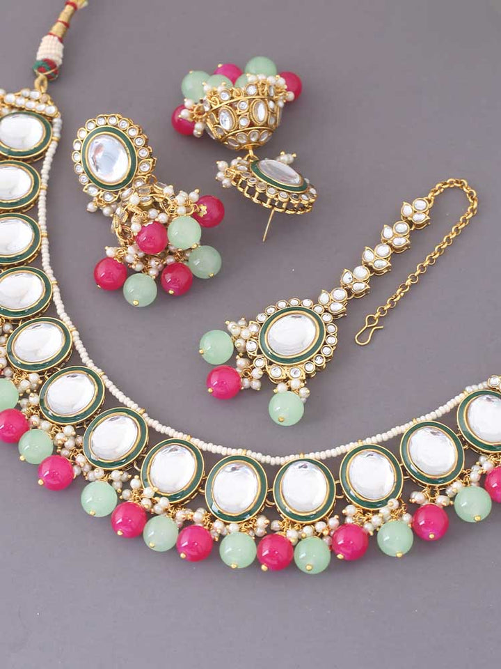 Prismatic Utsaah Kundan Jewellery Set