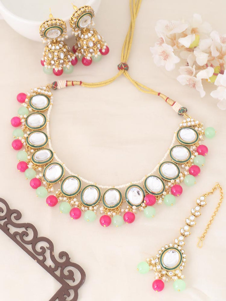 Prismatic Utsaah Kundan Jewellery Set