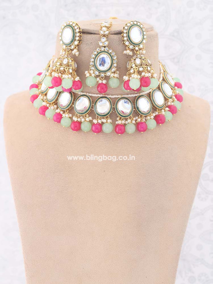 Prismatic Utsaah Kundan Jewellery Set