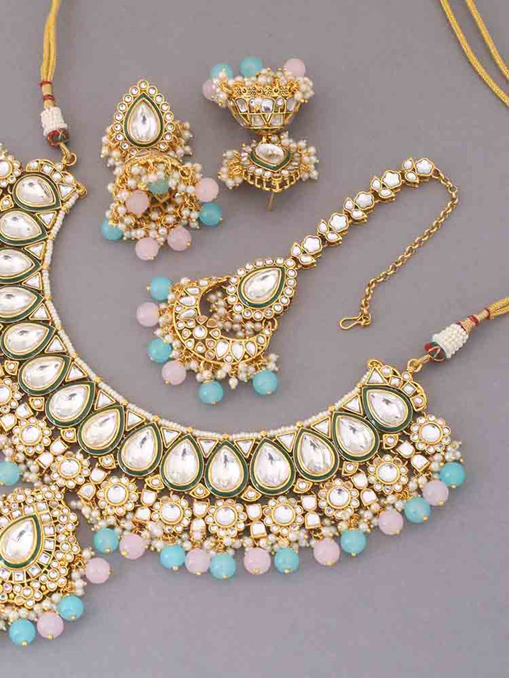 Prismatic Varuni Kundan Jewellery Set - EOSS