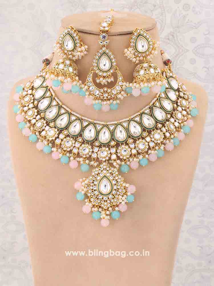 Prismatic Varuni Kundan Jewellery Set - EOSS