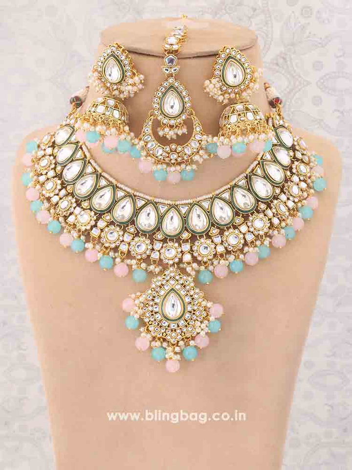 Prismatic Varuni Kundan Jewellery Set - EOSS