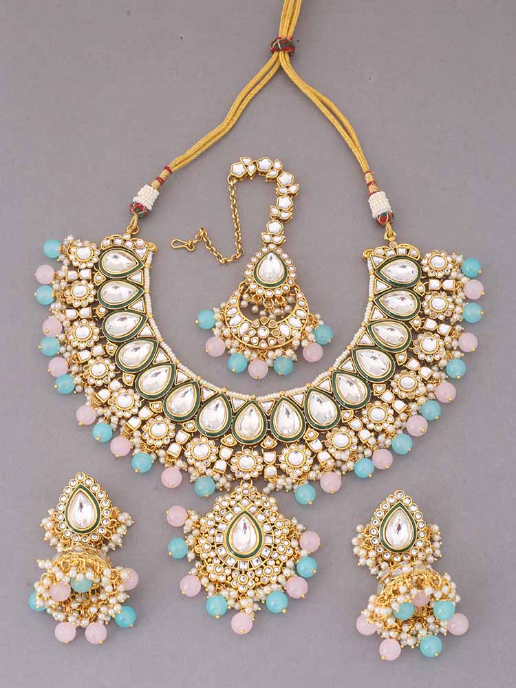 Prismatic Varuni Kundan Jewellery Set - EOSS