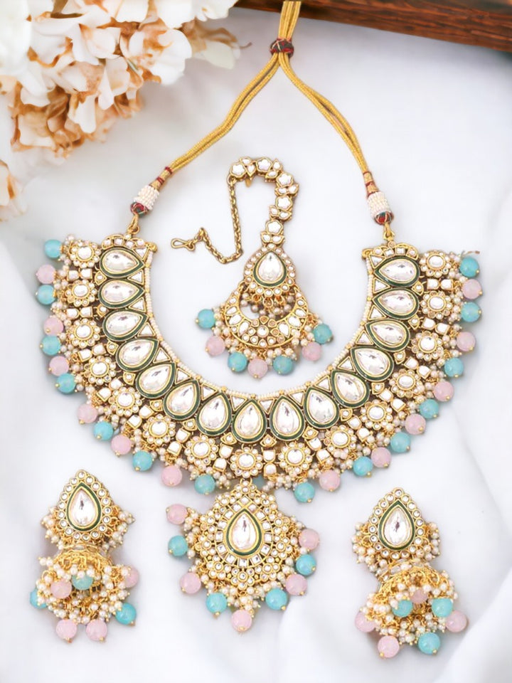 Prismatic Varuni Kundan Jewellery Set - EOSS