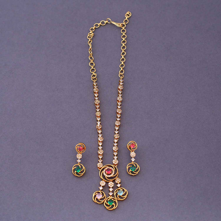 Multicolor Vishtani Antique Jewellery Set - New Arrival