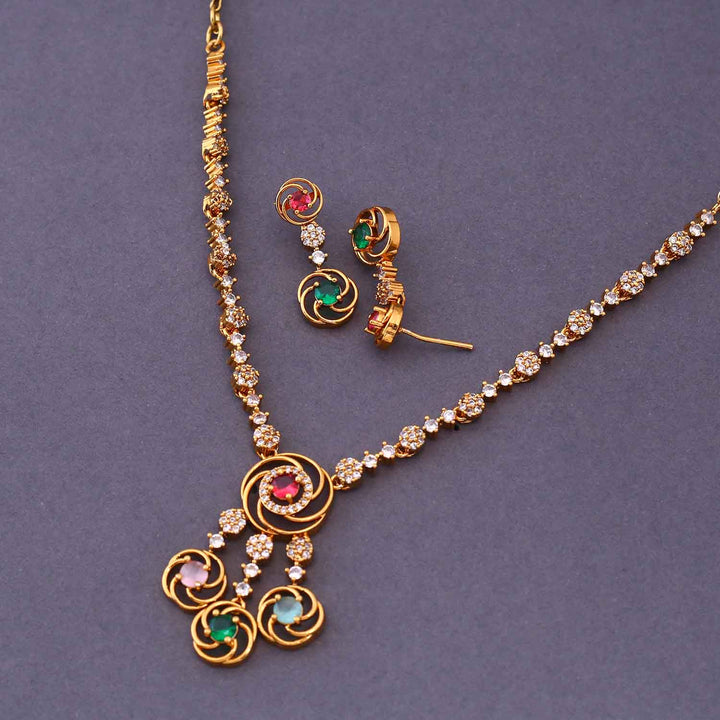 Multicolor Vishtani Antique Jewellery Set - New Arrival