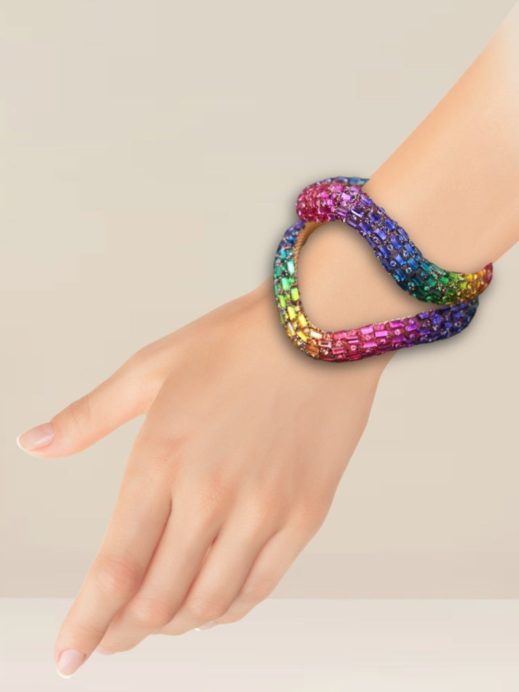 Prismatic Wisteria Adjustable Bracelet
