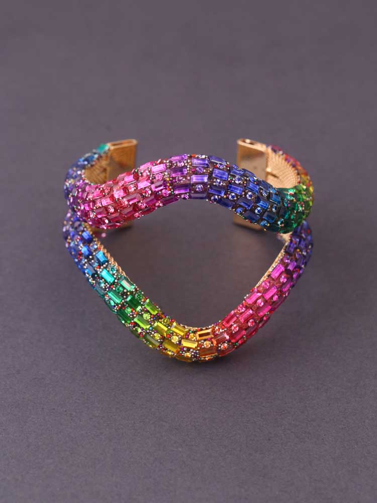 Prismatic Wisteria Adjustable Bracelet