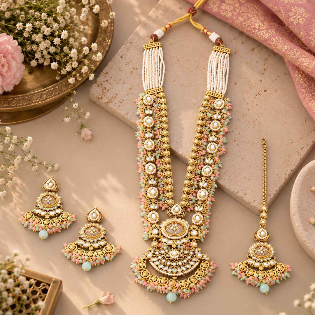 Prismatic Yuvanya Kundan Jewellery Set - New Arrival