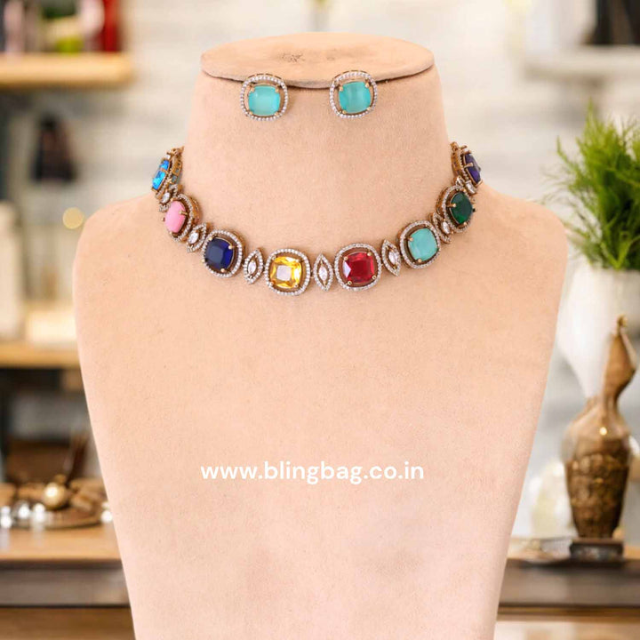 Prismatic Zinnia Victorian Jewellery Set - New Arrival