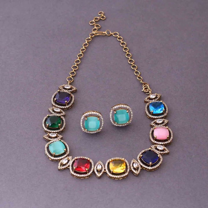 Prismatic Zinnia Victorian Jewellery Set - New Arrival