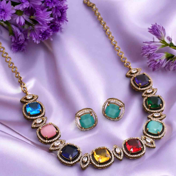 Prismatic Zinnia Victorian Jewellery Set - New Arrival