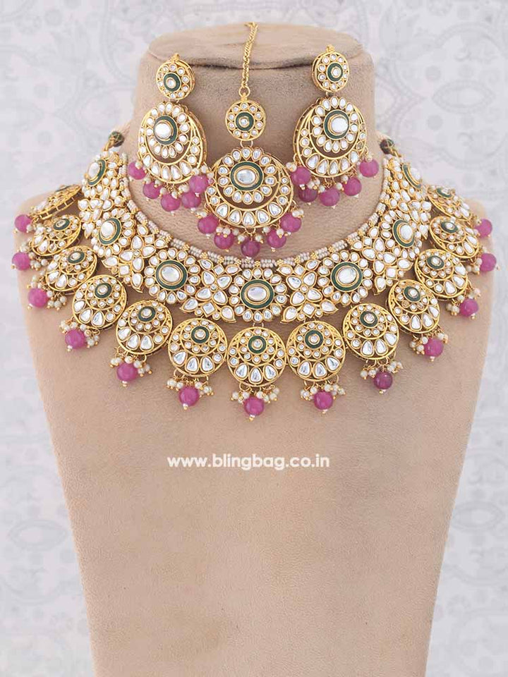 Purple Aarti Jewellery Set