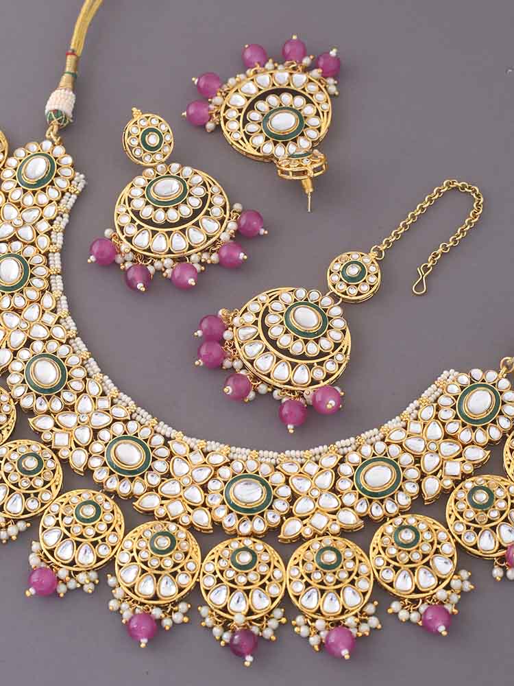 Purple Aarti Jewellery Set