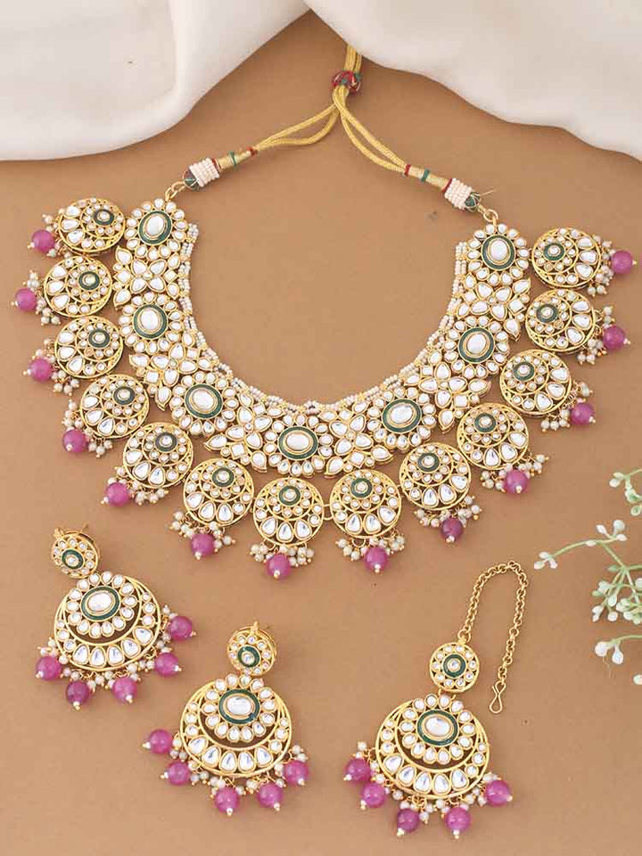 Purple Aarti Jewellery Set