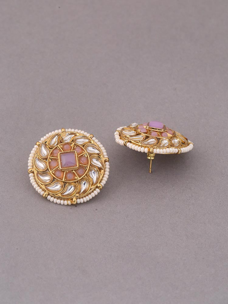 Purple Aashita Ethnic Studs