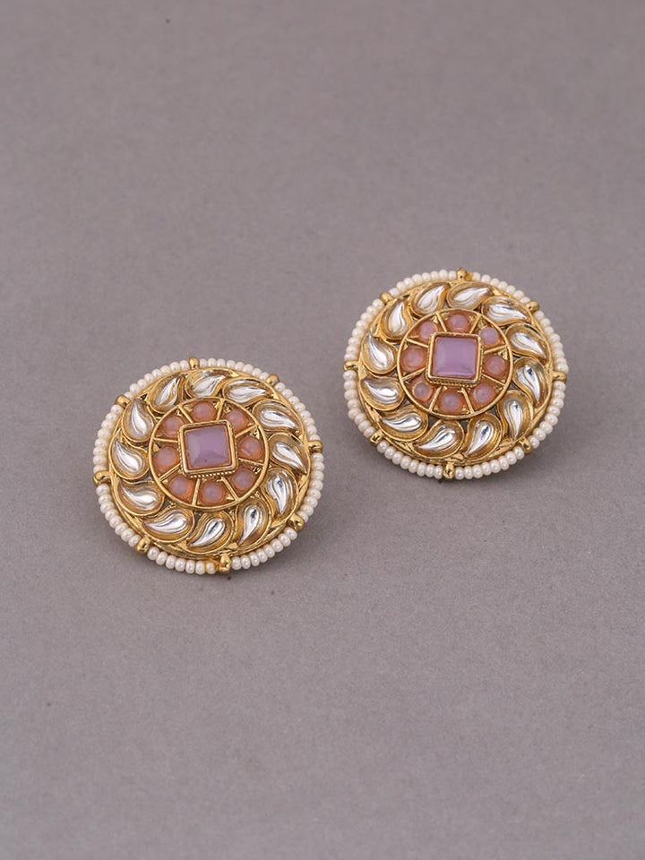 Purple Aashita Ethnic Studs