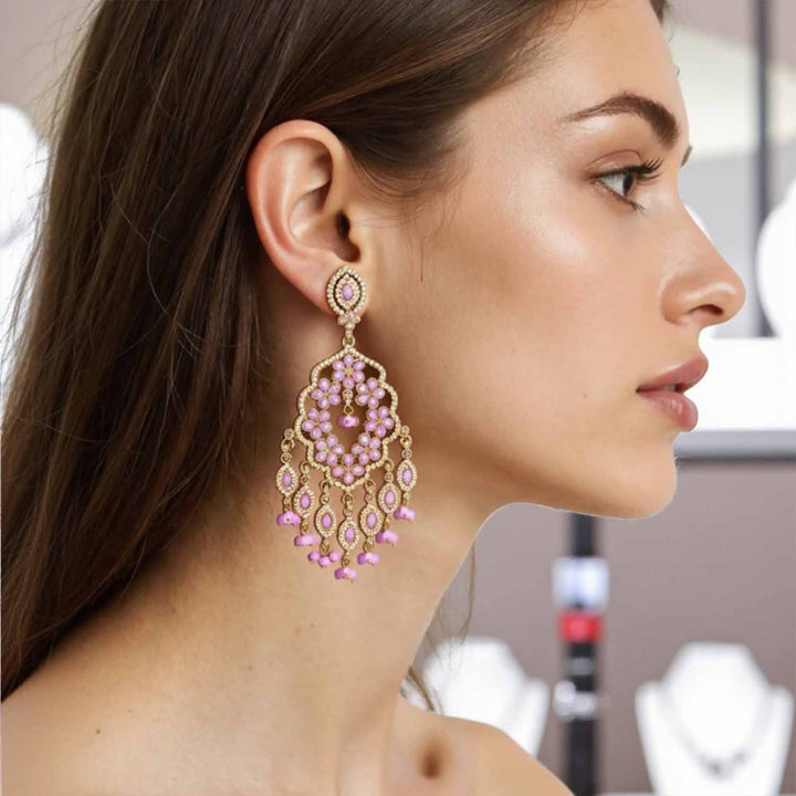 Purple Aayushi Chaandbalis