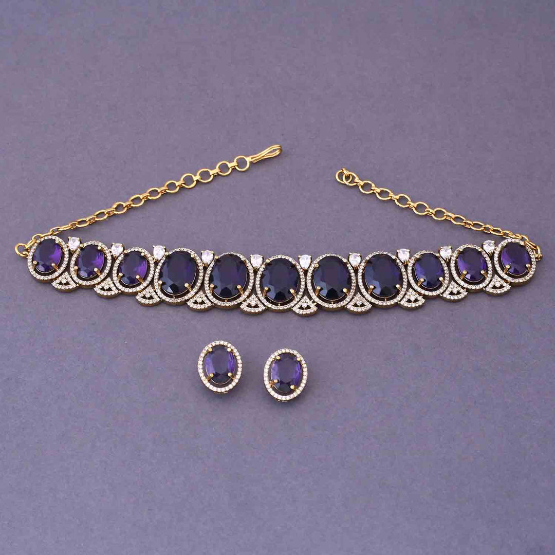 Purple Agape Victorian Jewellery Set - New Arrival