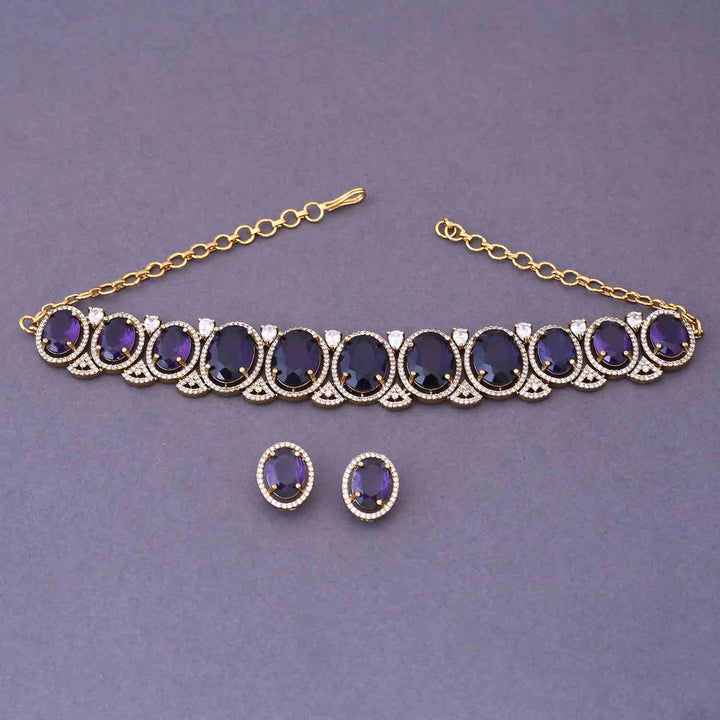 Purple Agape Victorian Jewellery Set - New Arrival