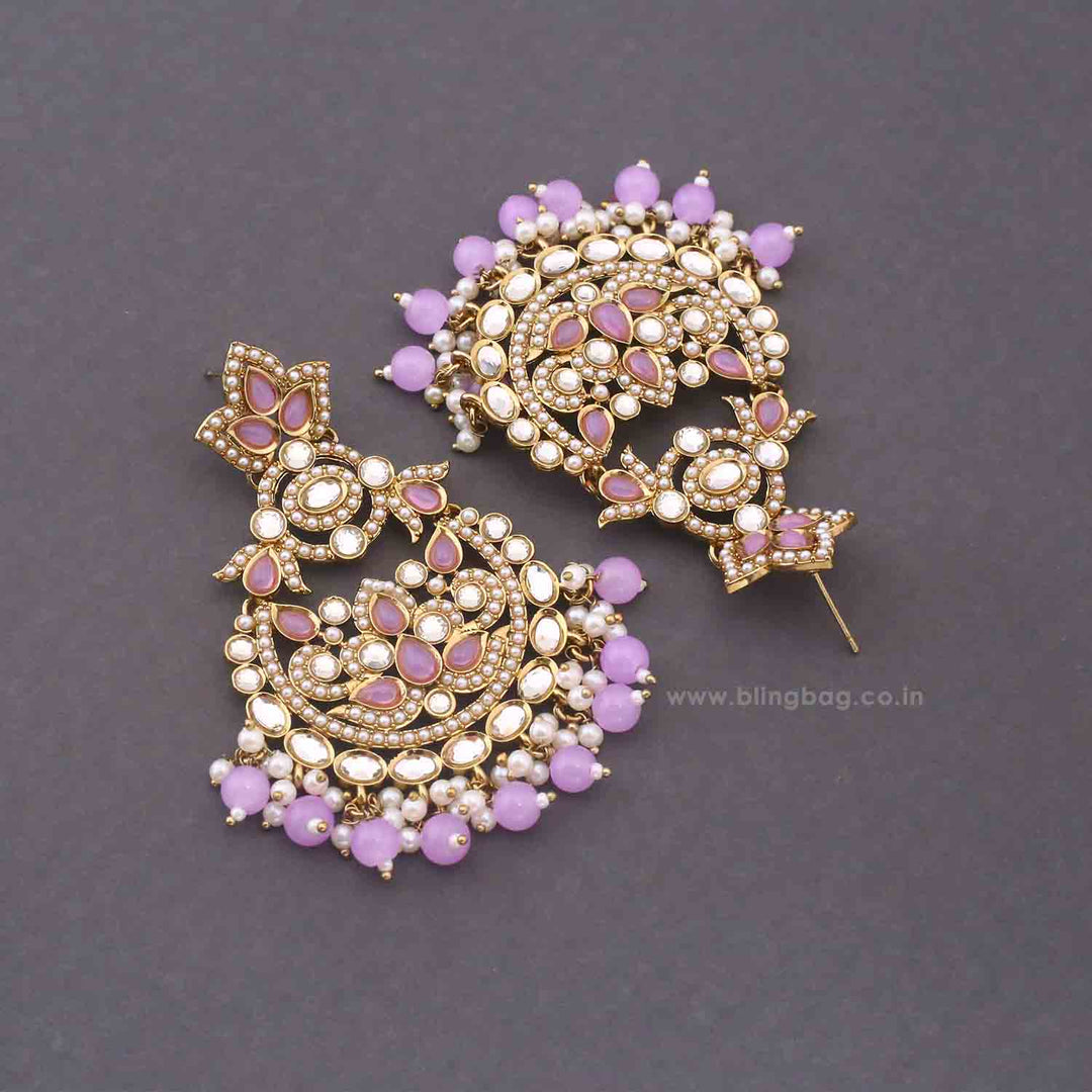 Purple Agrata Danglers