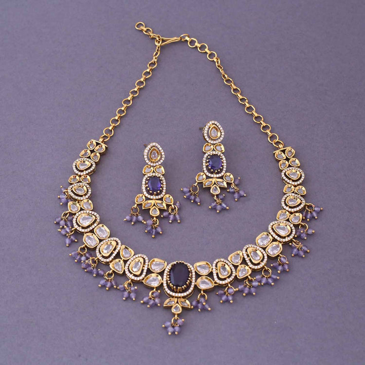Purple Alyana Victorian Jewellery Set- New Arrival