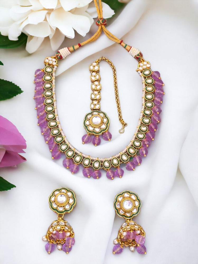 Purple Amala Jewellery Set