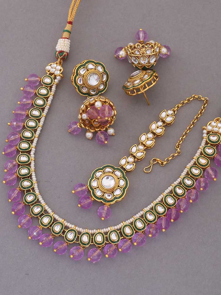 Purple Amala Jewellery Set
