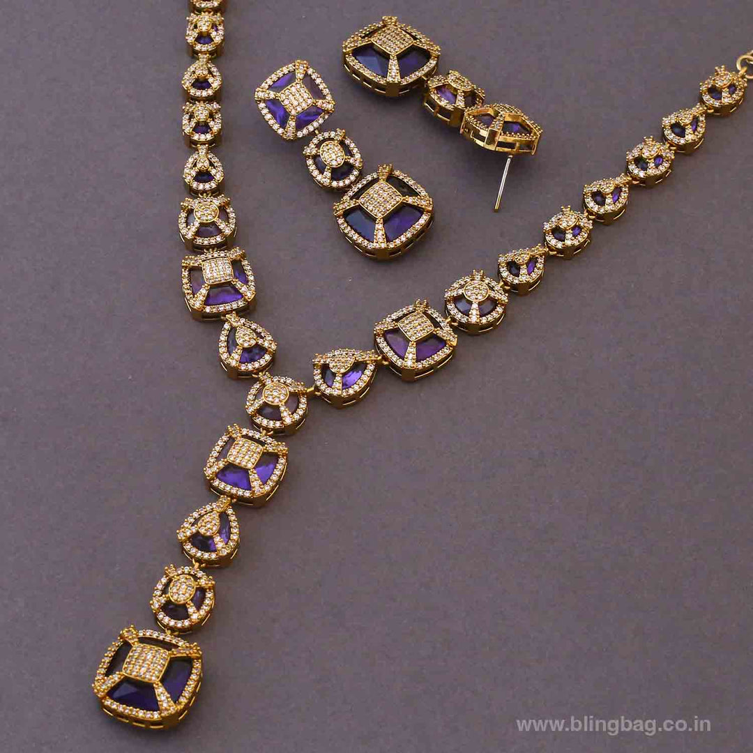 Purple Annae Victorian Jewellery Set- New Arrivals