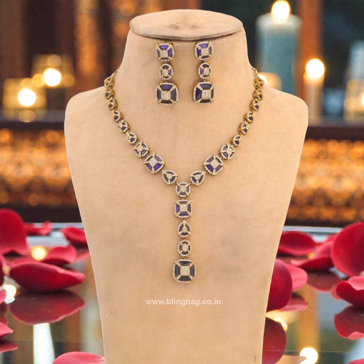 Purple Annae Victorian Jewellery Set- New Arrivals