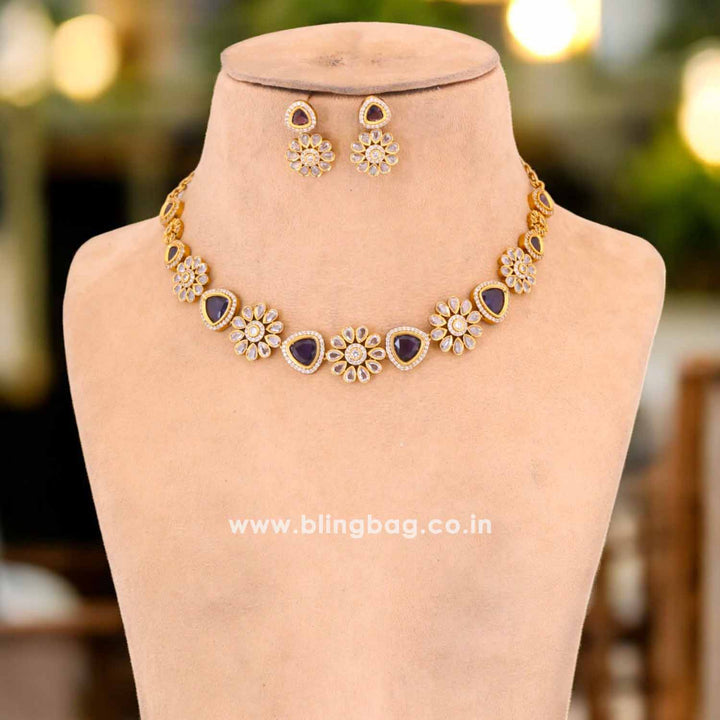 Purple Antje Victorian Jewellery Set- New Arrival