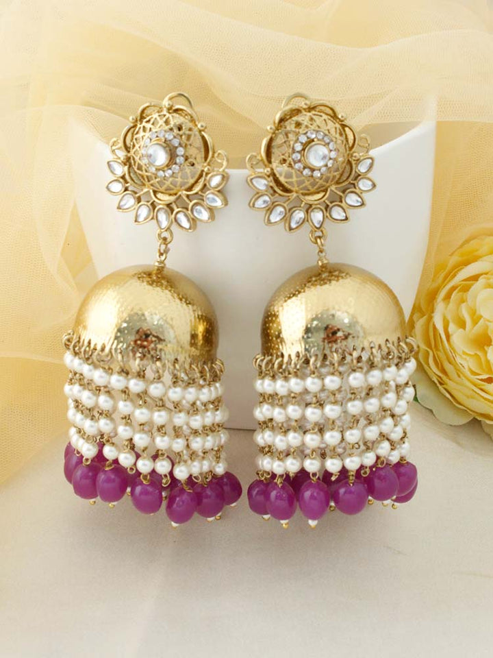 Purple Anupriya Jhumkis