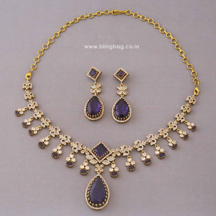 Purple Arialea Victorian Jewellery Set - New Arrival