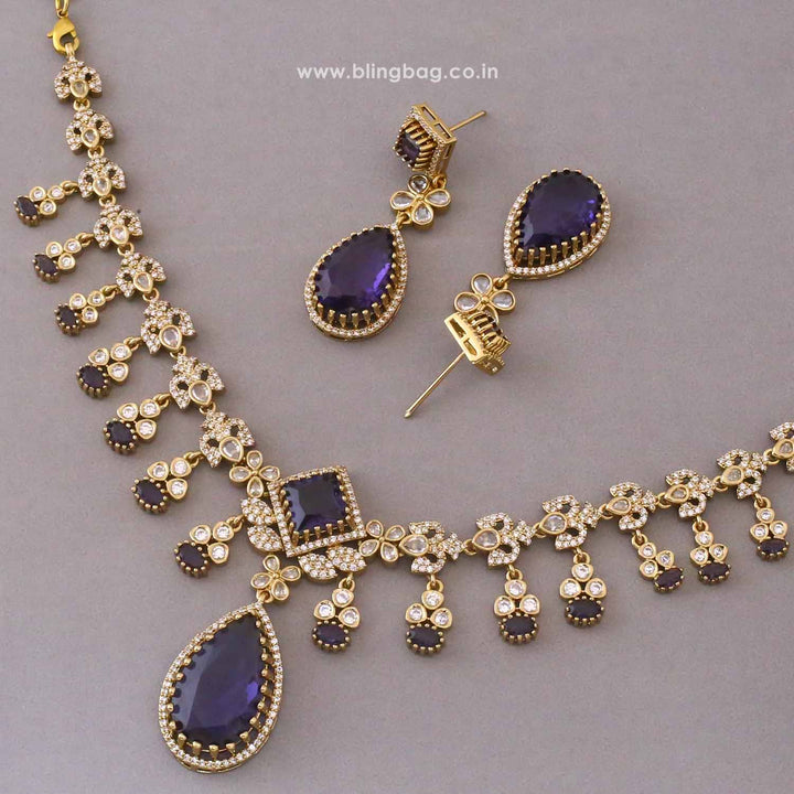 Purple Arialea Victorian Jewellery Set - New Arrival