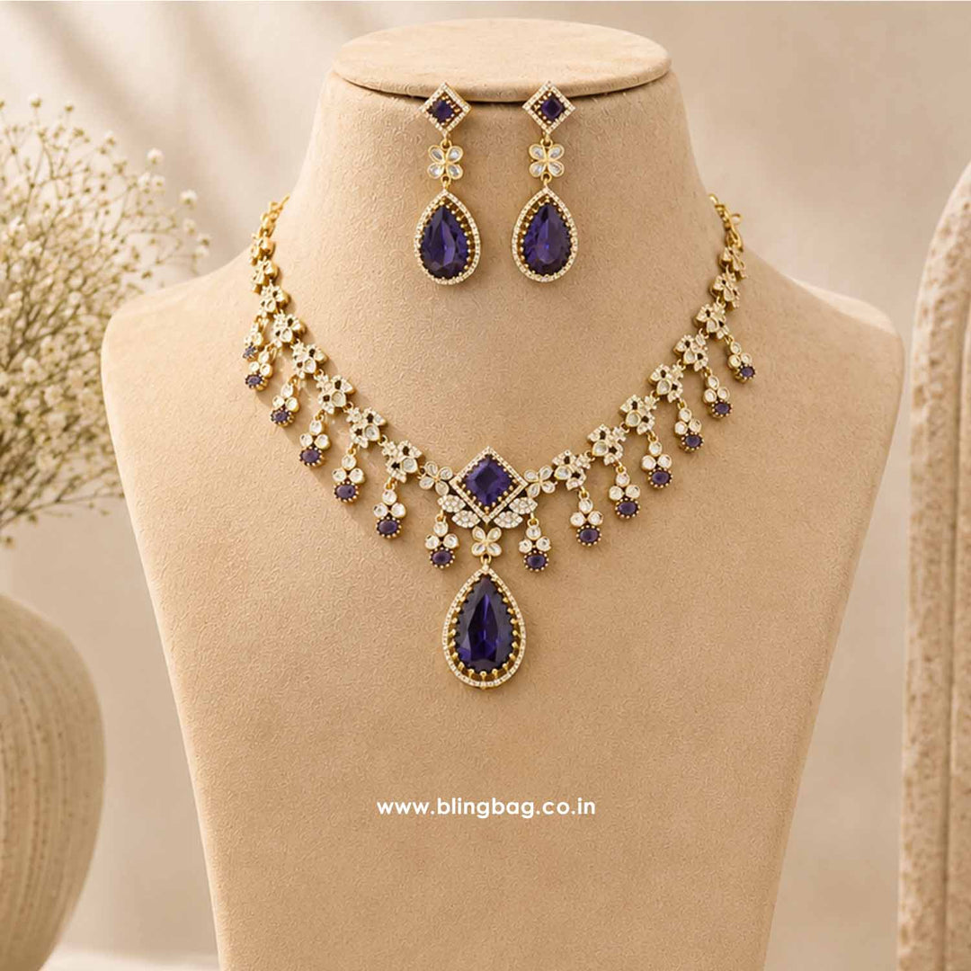 Purple Arialea Victorian Jewellery Set - New Arrival