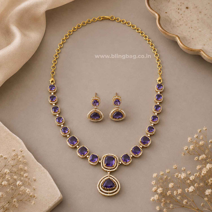 Purple Ariason Victorian Jewellery Set - New Arrival