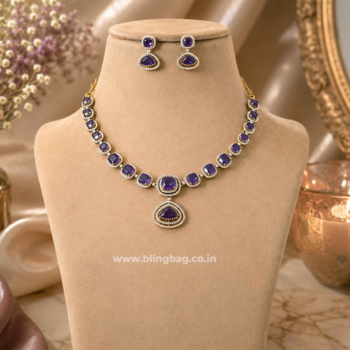 Purple Ariason Victorian Jewellery Set - New Arrival