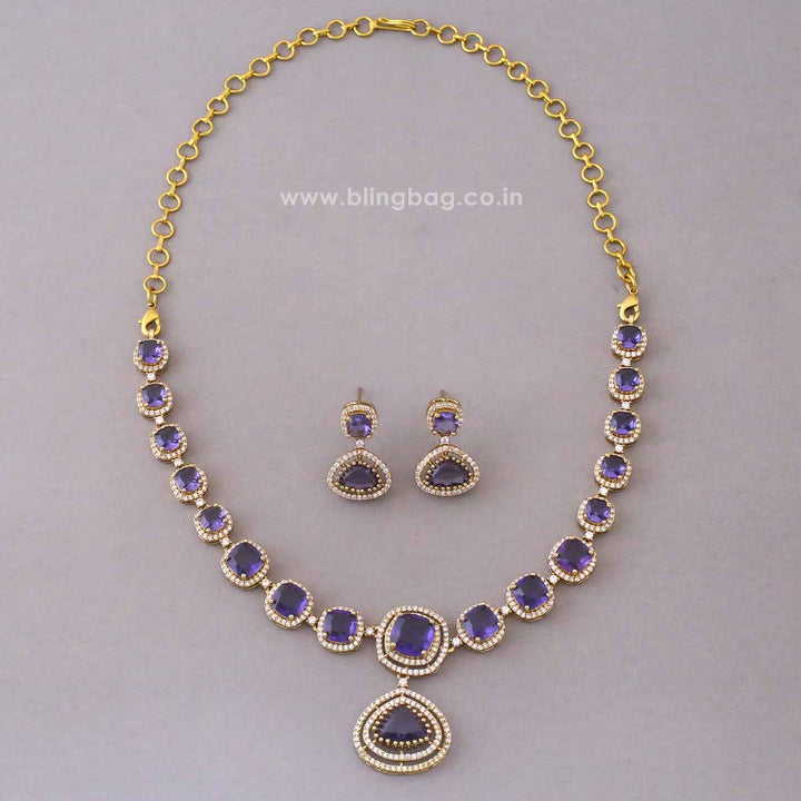 Purple Ariason Victorian Jewellery Set - New Arrival