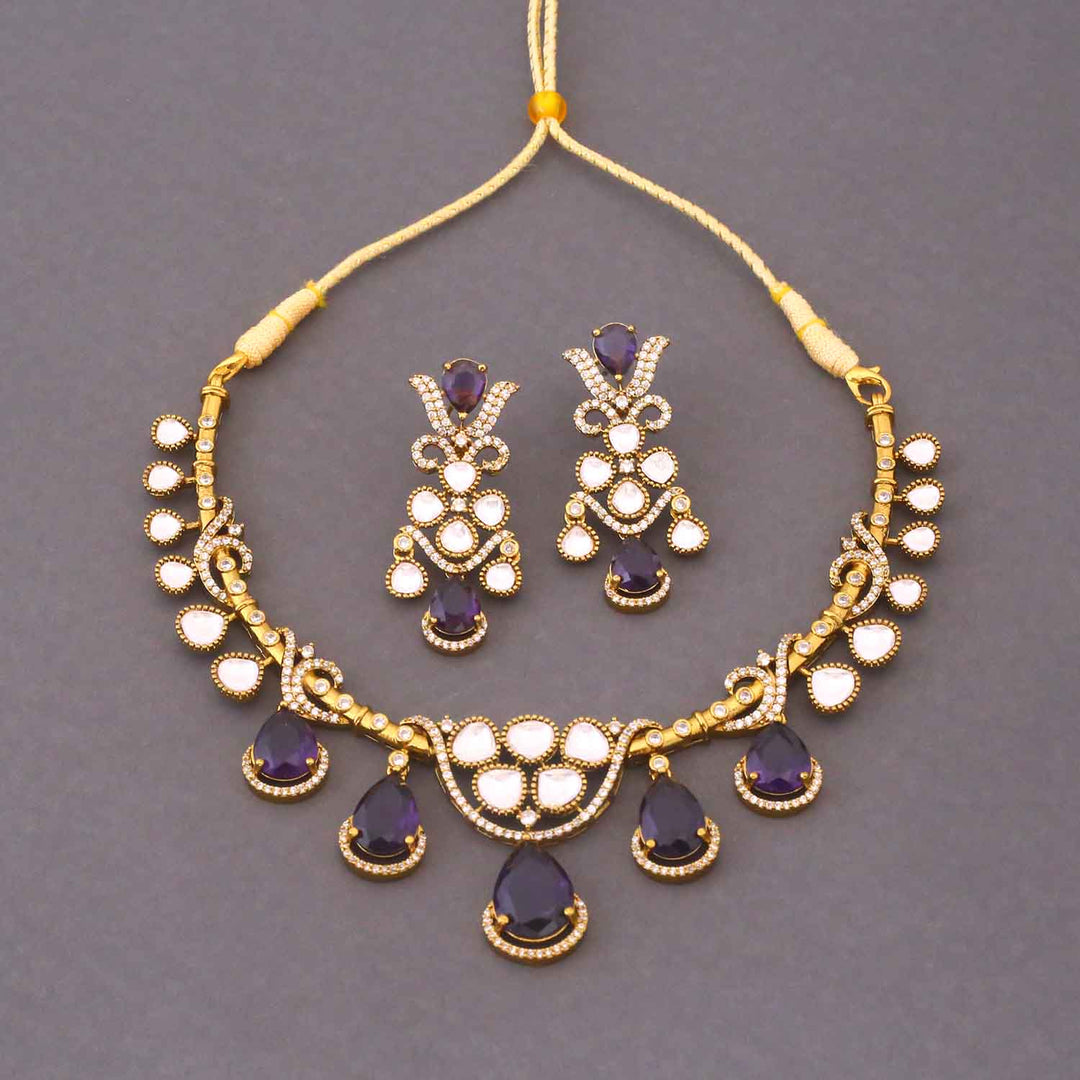 Purple Aurelisse Victorian Jewellery Set - New Arrival