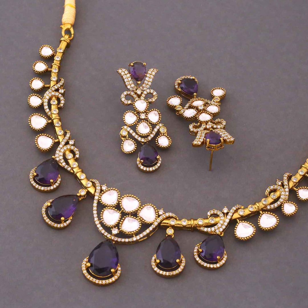 Purple Aurelisse Victorian Jewellery Set - New Arrival