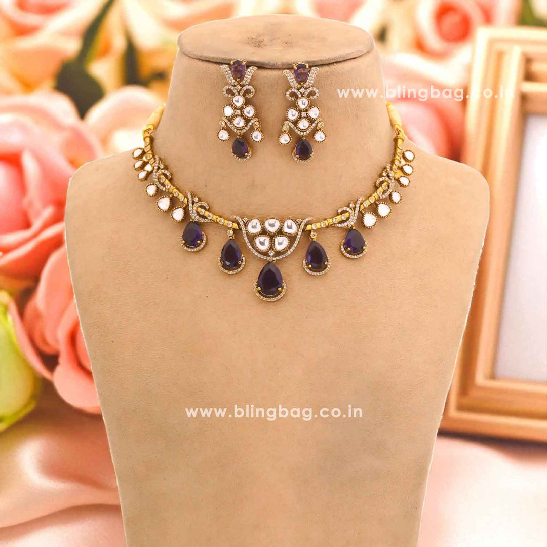 Purple Aurelisse Victorian Jewellery Set - New Arrival