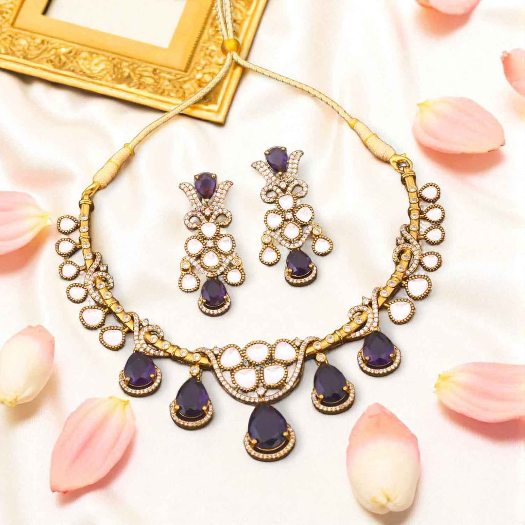 Purple Aurelisse Victorian Jewellery Set - New Arrival