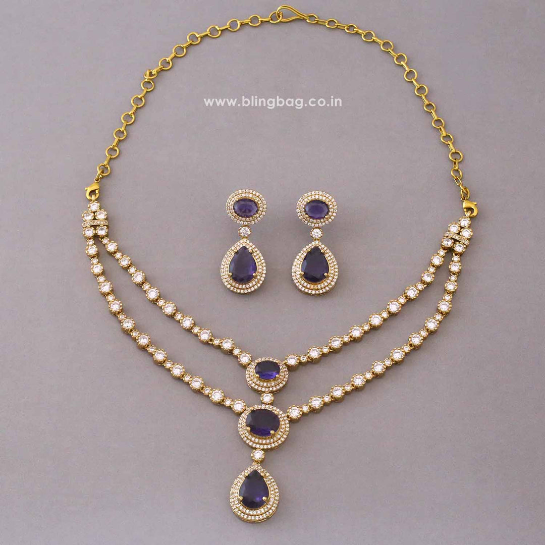 Purple Auroraa Victorian Jewellery Set - New Arrival