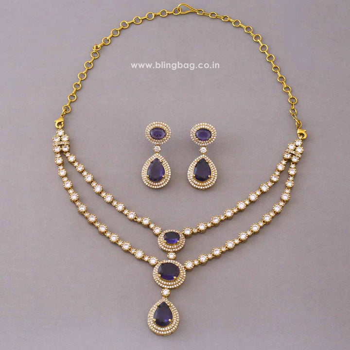Purple Auroraa Victorian Jewellery Set - New Arrival