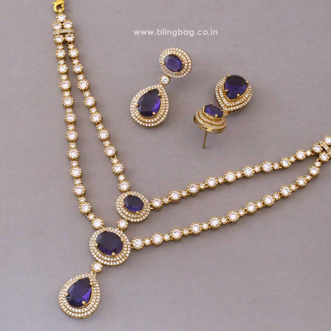 Purple Auroraa Victorian Jewellery Set - New Arrival
